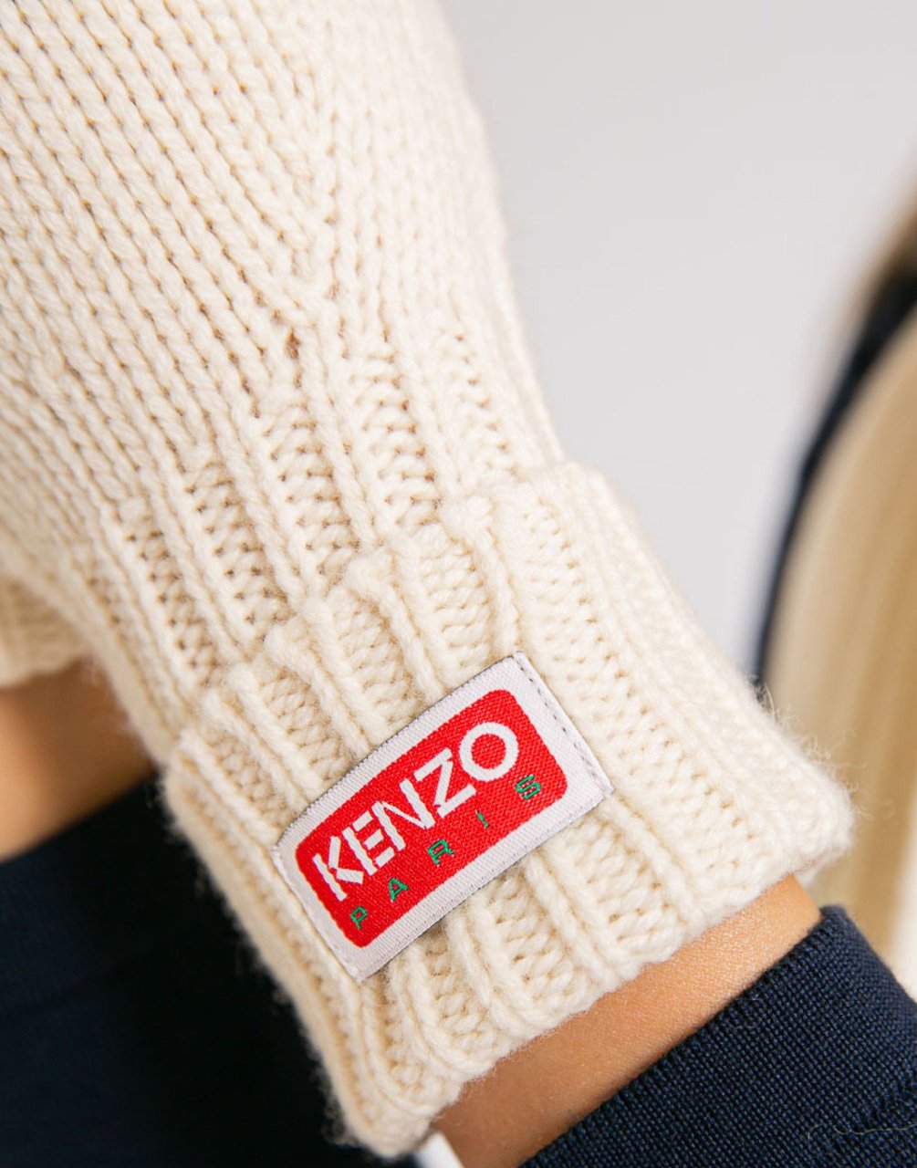 Kenzo Tag Logo Gloves Wit