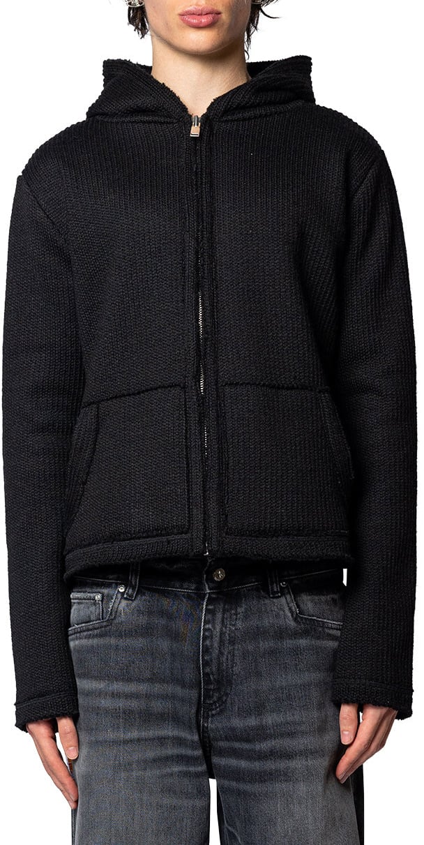 424 BABY HOODIE BLACK Zwart