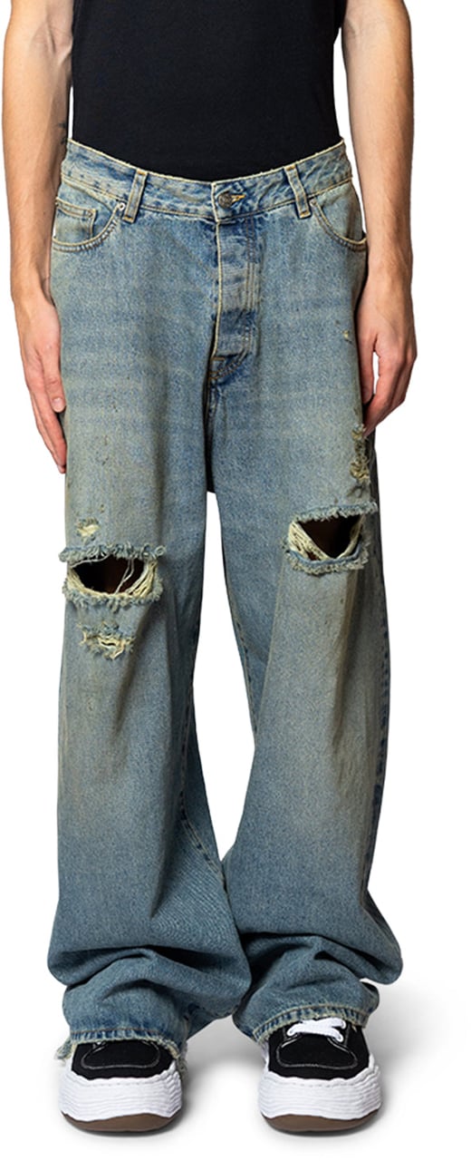 424 BIG DADDY DENIM JAPANESE VINTAGE WASHED BLUE Blauw