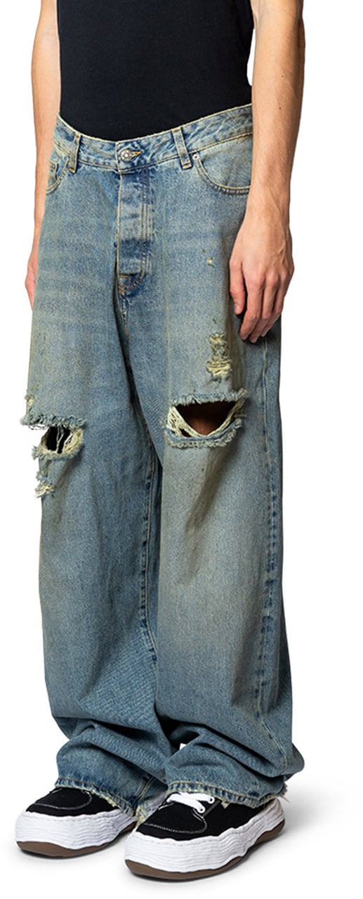 424 BIG DADDY DENIM JAPANESE VINTAGE WASHED BLUE Blauw