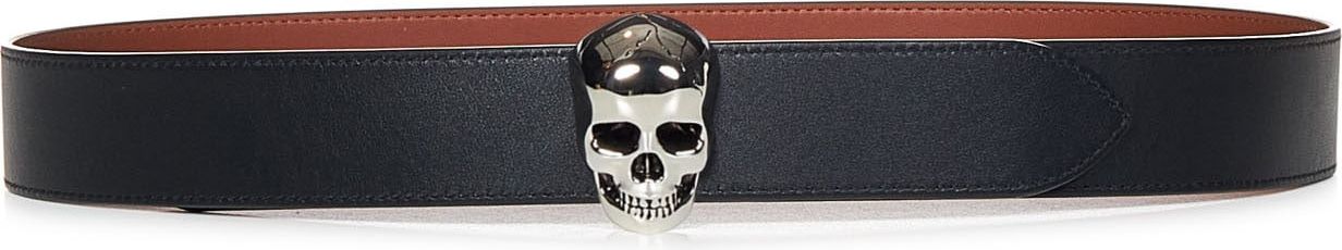 Alexander McQueen 3D Skull Belt Zwart