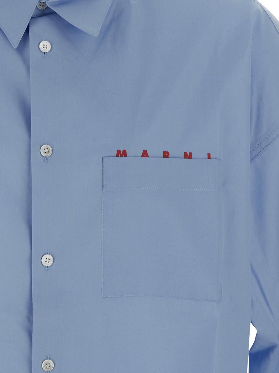 Marni Loose Shirt Blauw