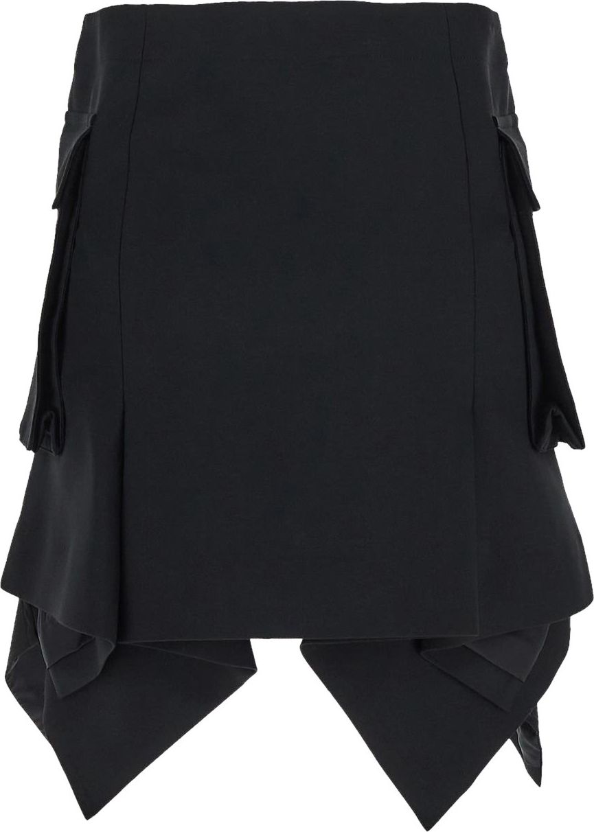 Sacai Flounces Skirt Zwart