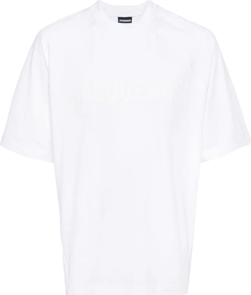 Jacquemus Le tee shirt Typo white Wit
