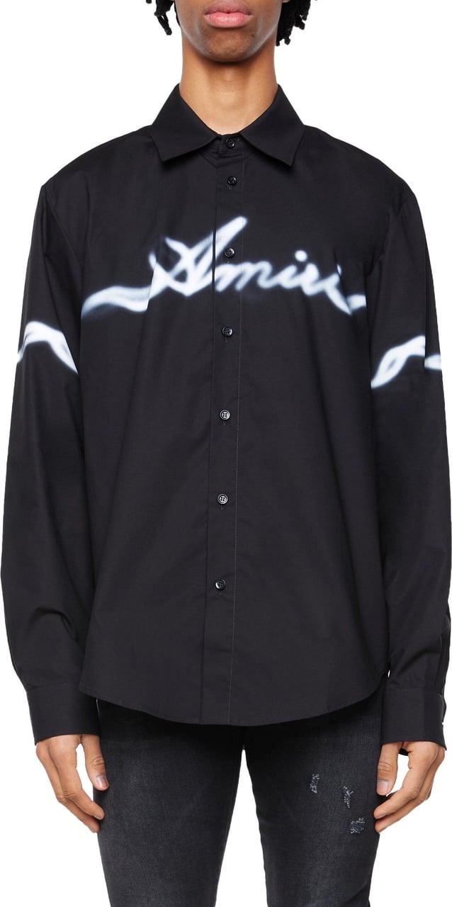Amiri Smoke shirt Zwart