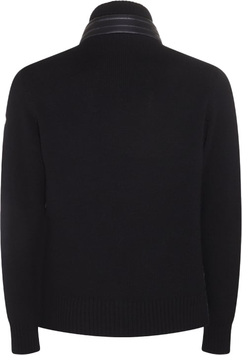 Moncler Cardigan Tricot Grenoble Blauw