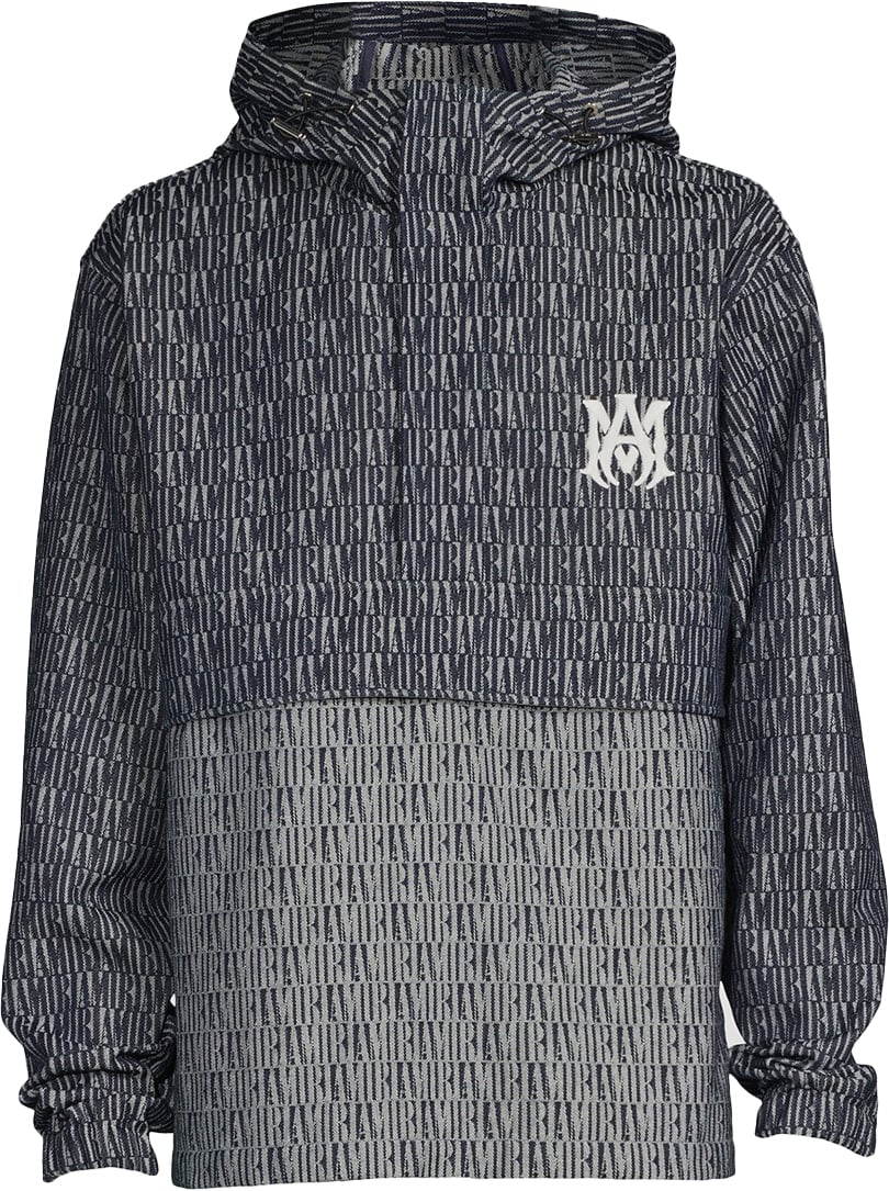 Amiri Jacquard Anorak Blauw