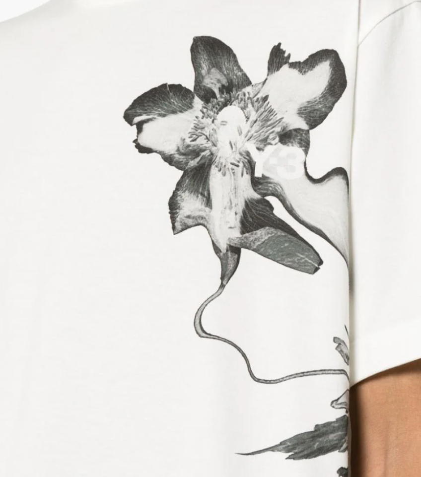 Y-3 Gfx Ss Tee Offwhite Wit