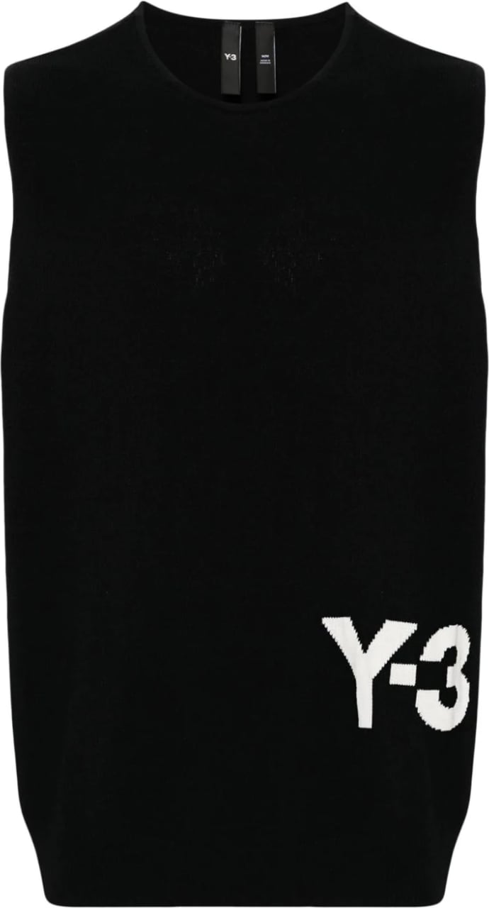 Y-3 Knit Vest Black Zwart
