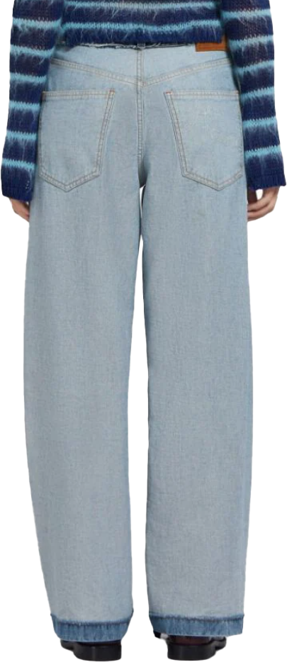 Marni Jeans With Pocket Details Blue Blauw