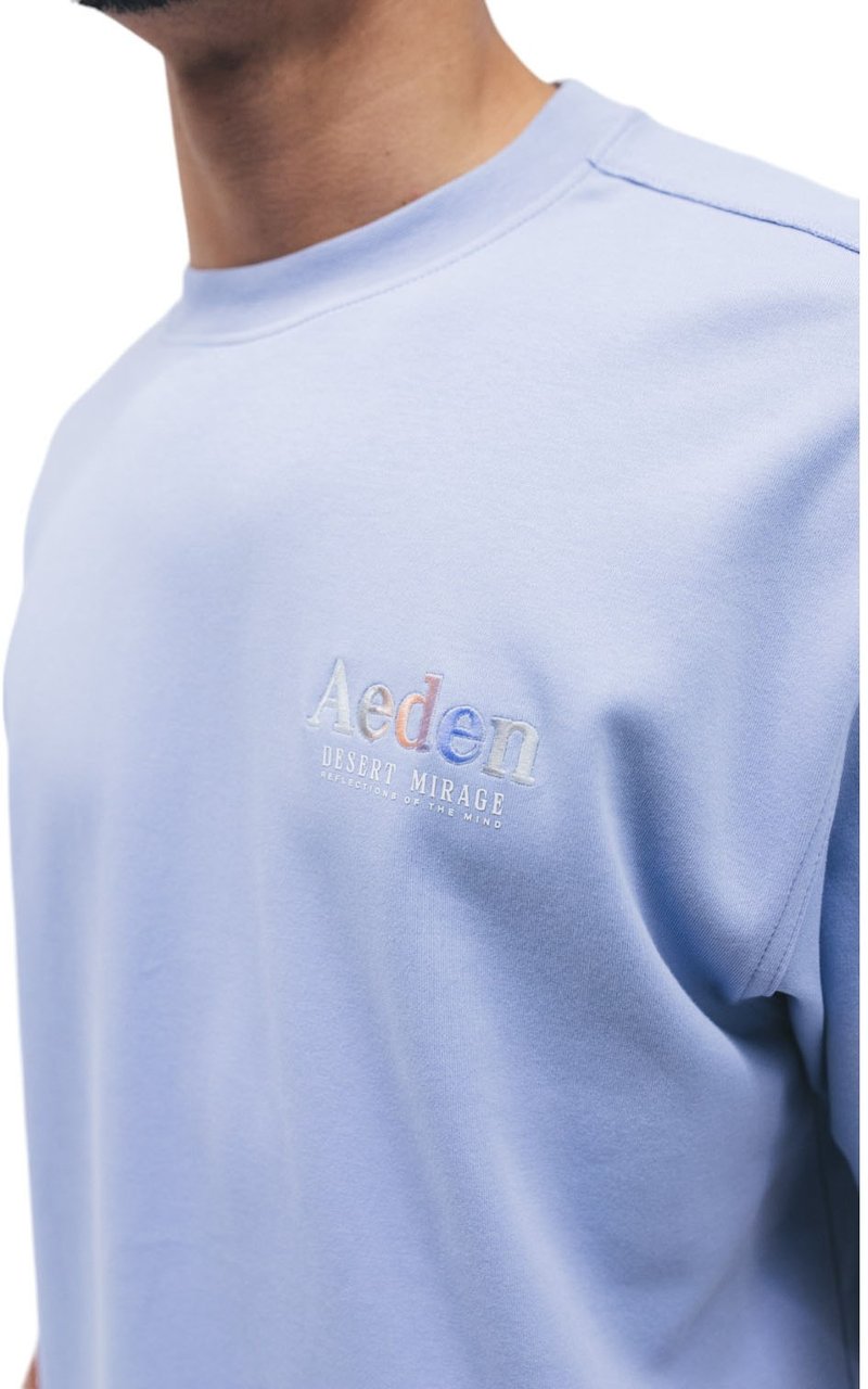 Aeden Aeden Heren T-shirt Blauw A22242822/411 Oliver Blauw