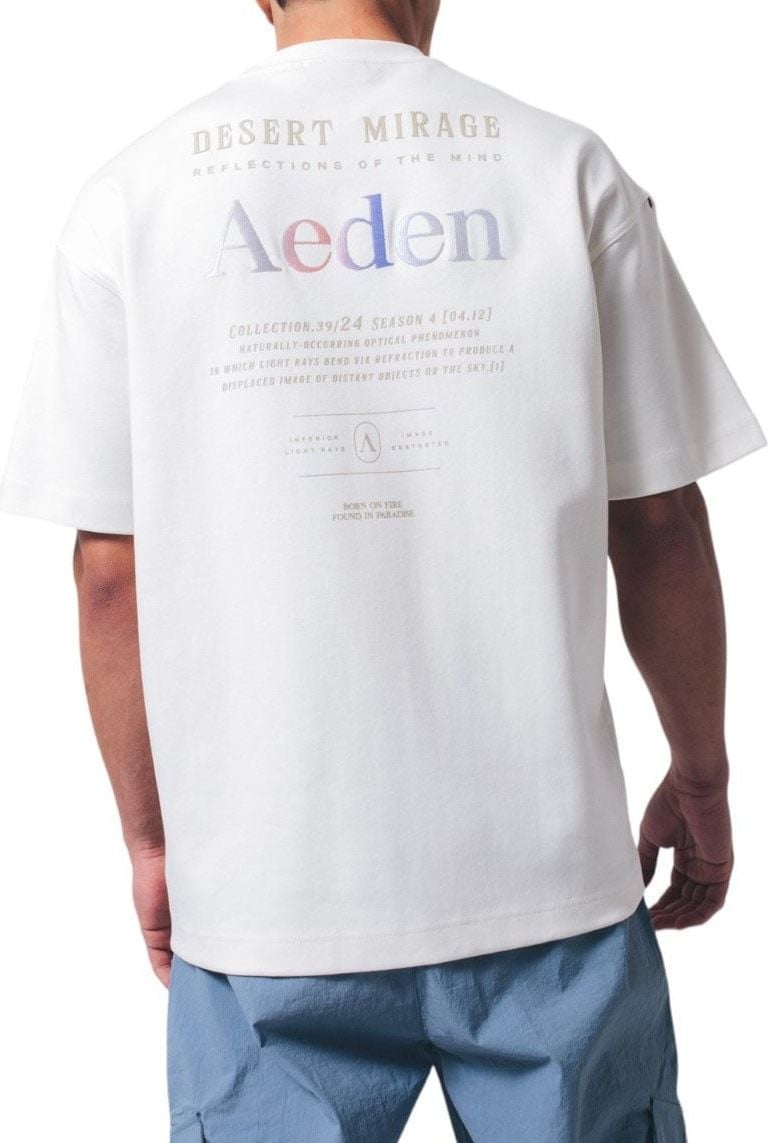 Aeden Aeden Heren T-shirt Wit A22242822/101 Oliver Wit