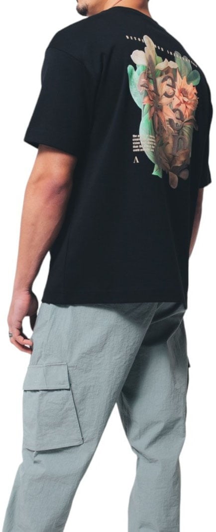 Aeden Heren T-shirt Zwart Zwart
