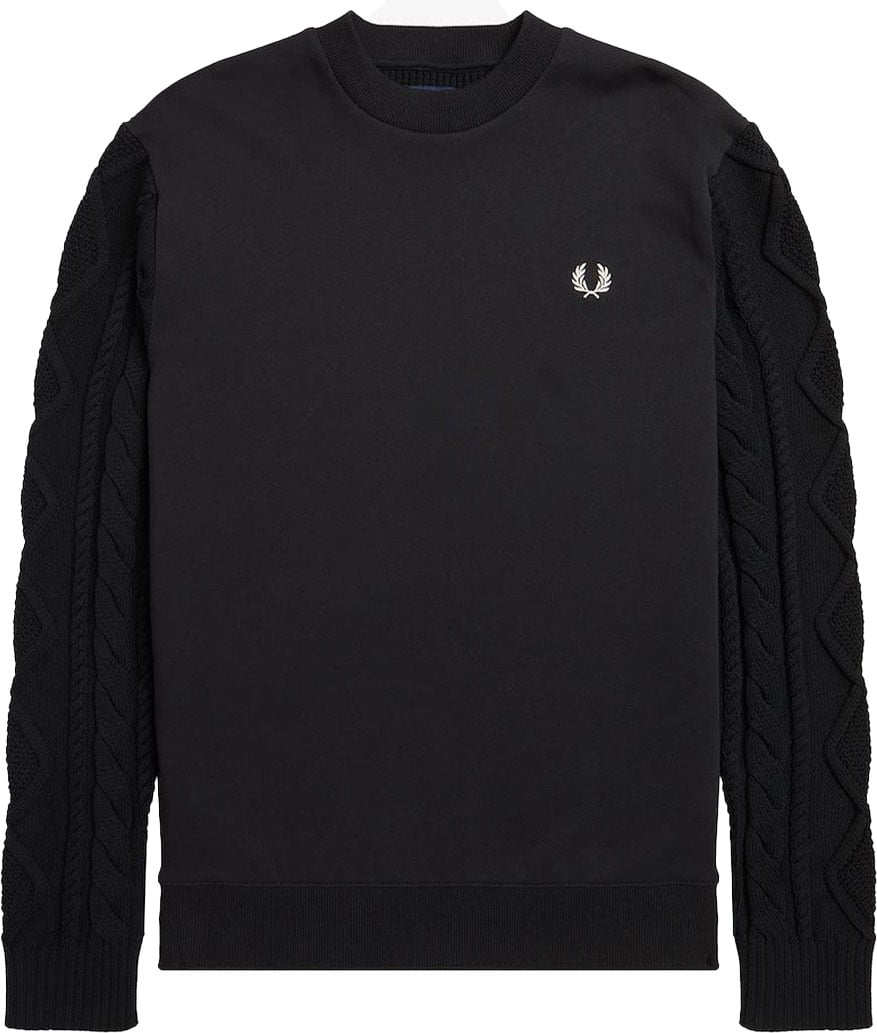 Fred Perry Sweatshirt Black Zwart