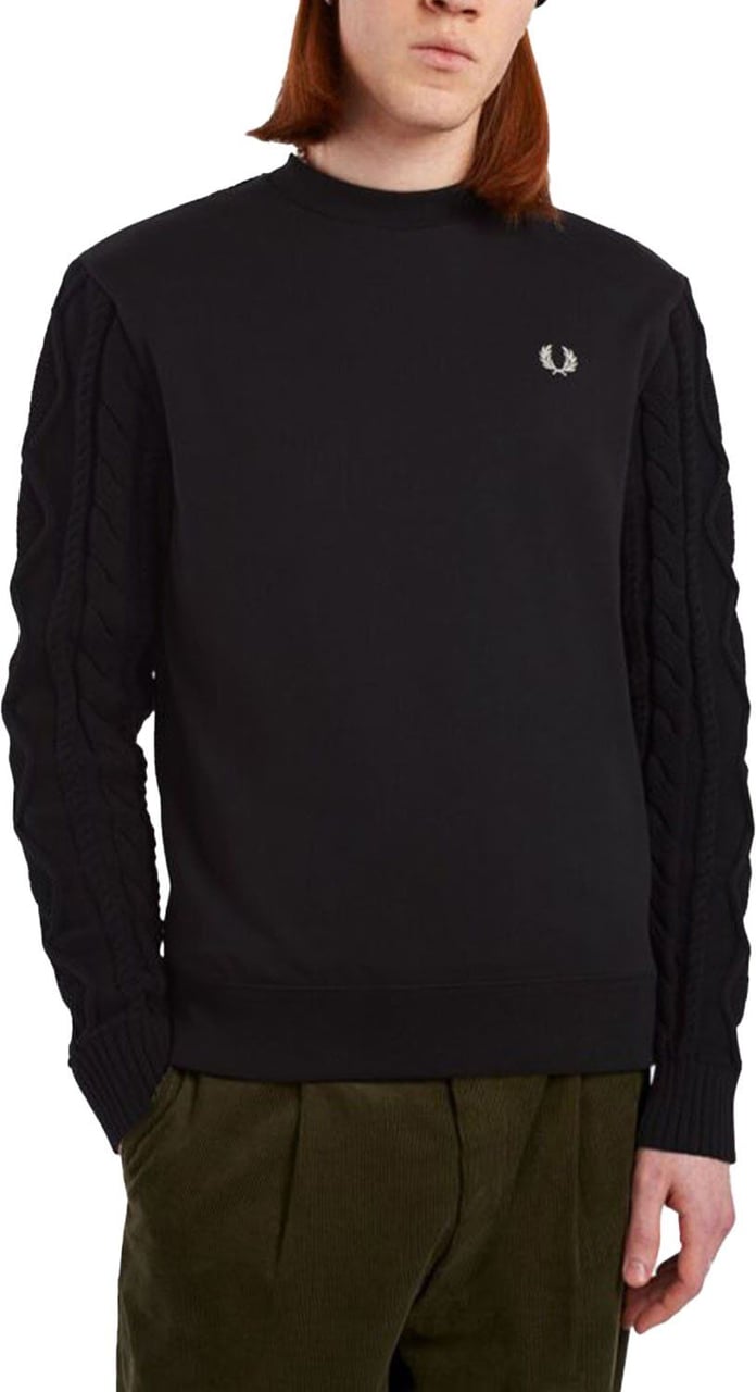 Fred Perry Sweatshirt Black Zwart