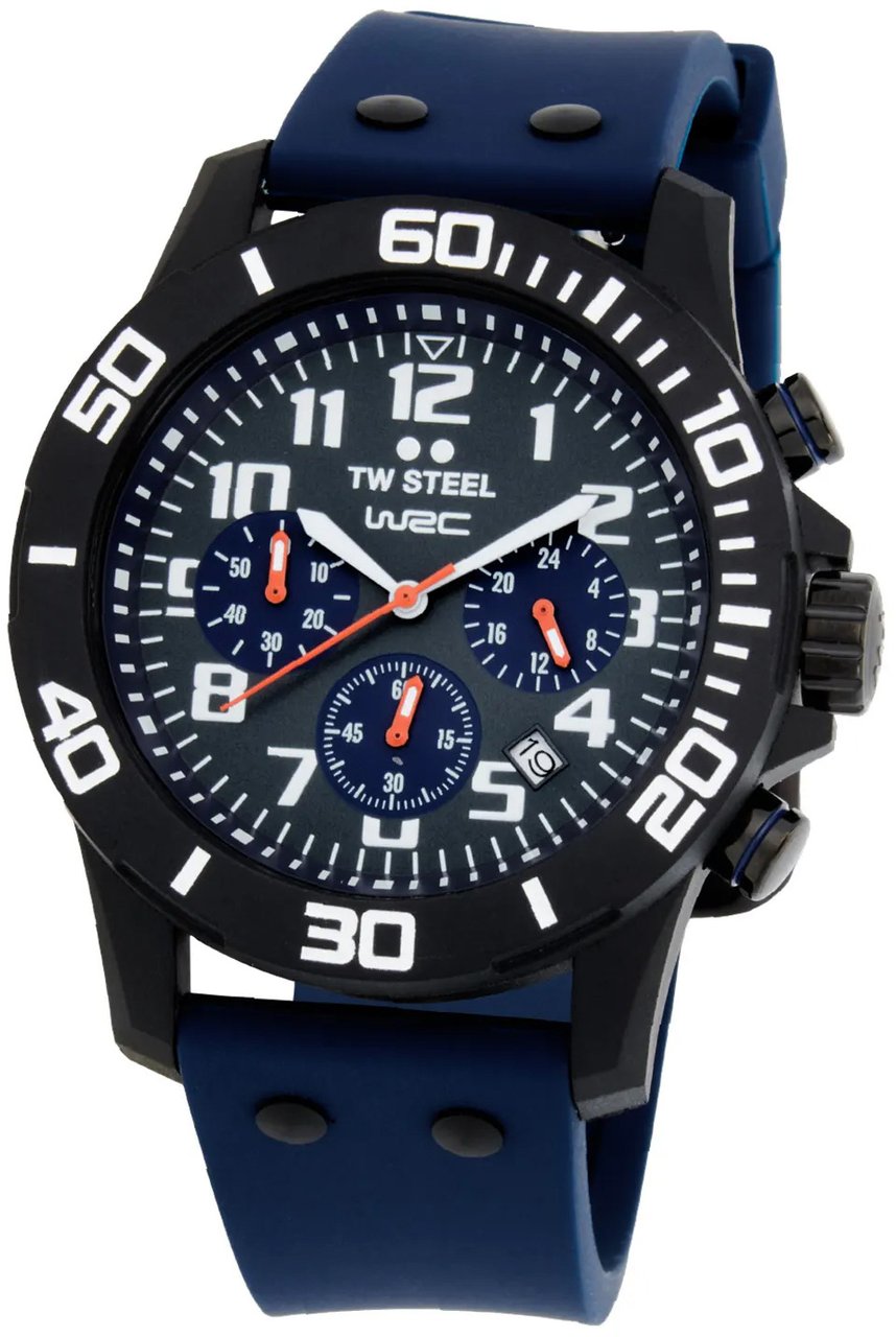 TW Steel TW Steel TWCA5 Carbon Zwart Blauw WRC 44mm Zwart