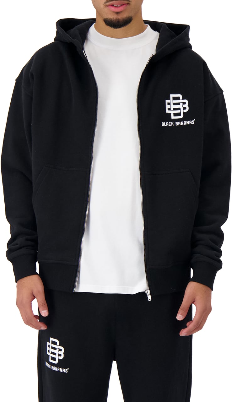 Black Bananas City Zipper Hoody Zwart