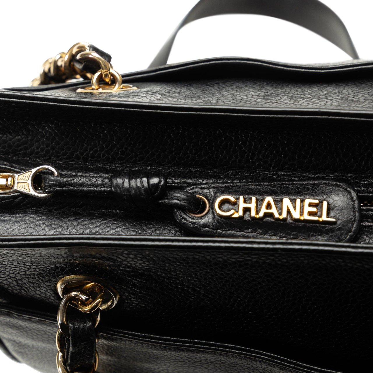 Chanel Triple CC Caviar Shoulder Bag Zwart