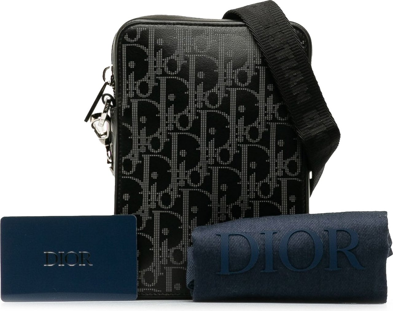 Dior Oblique World Tour Messenger Bag Zwart