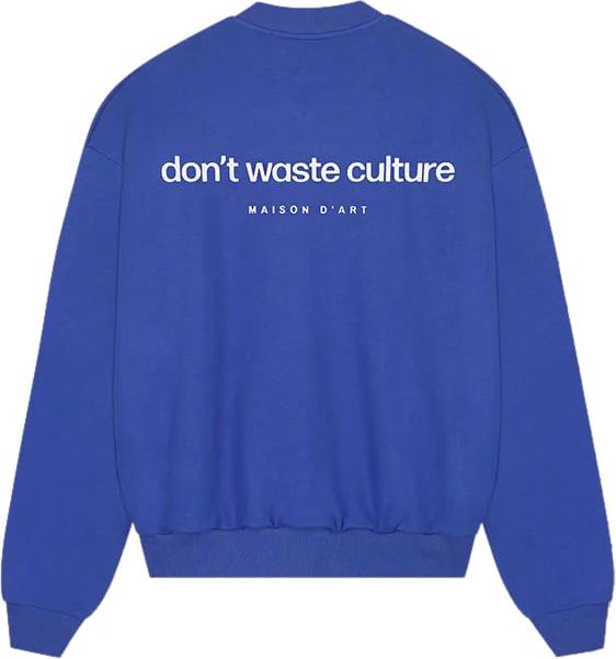 Don't Waste Culture Don't Waste Culture Matt Crewneck Zwart Zwart