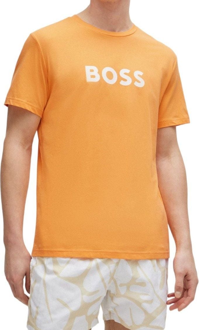 Hugo Boss Boss Heren T-shirt Oranje 50503276/813 T-SHIRT Oranje