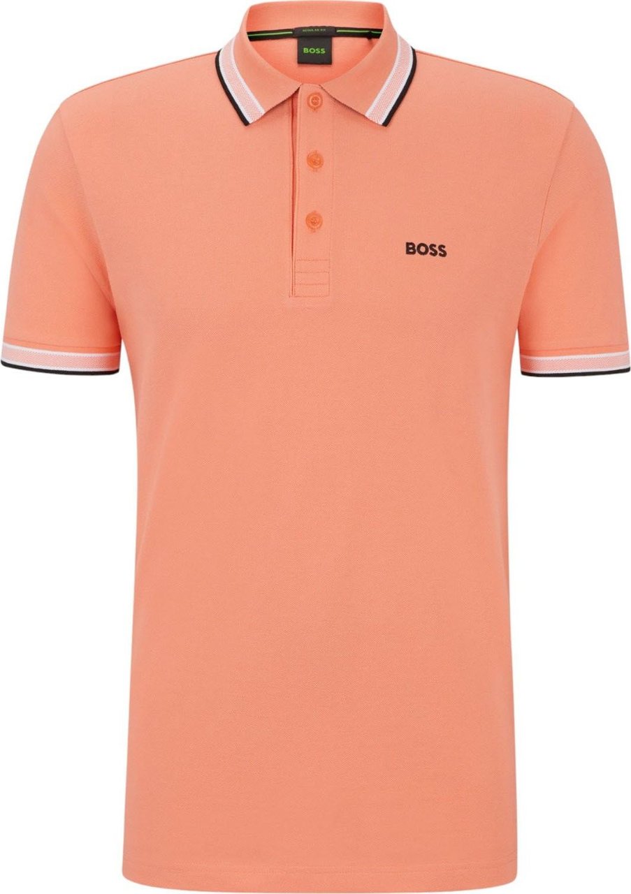 Hugo Boss Boss Heren Polo Oranje 50469055/649 PADDY Oranje