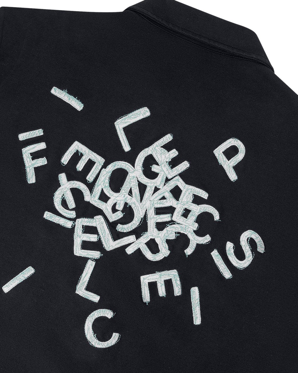 Filling Pieces Coach Jacket Alphabet Zwart