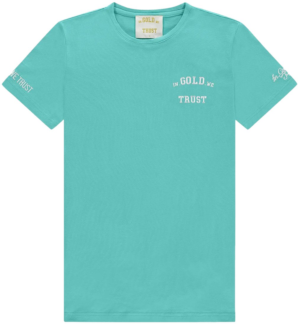 In Gold We Trust The Pusha Turquoise Blauw