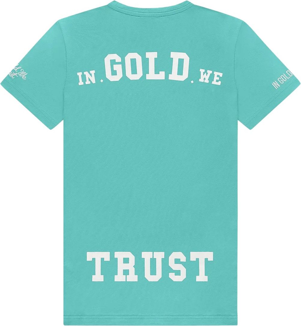 In Gold We Trust The Pusha Turquoise Blauw