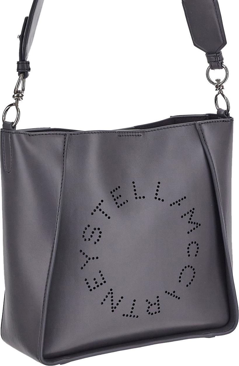 Stella McCartney Logo Shoulder Bag Grijs
