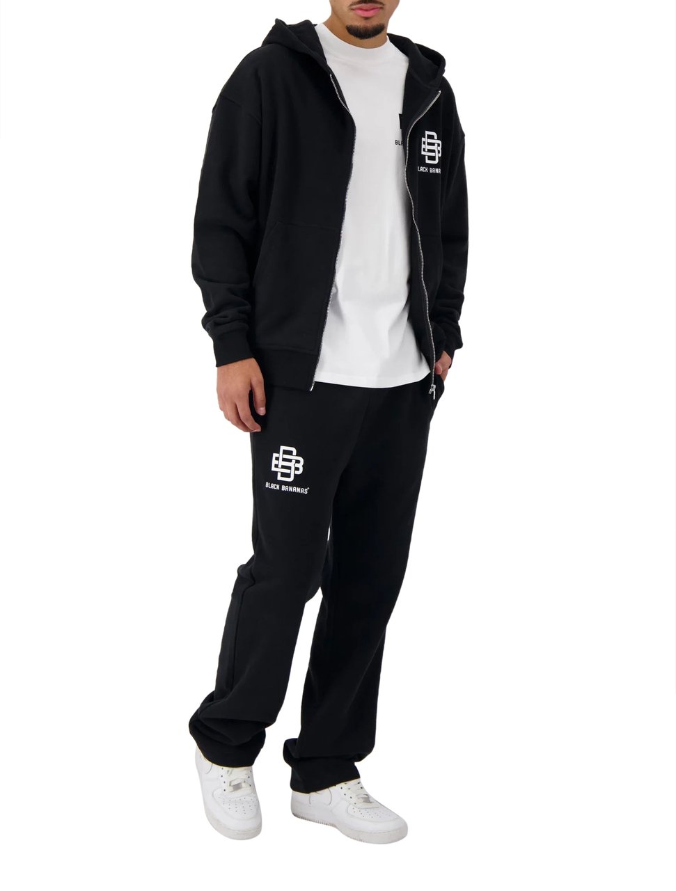 Black Bananas City Zipper Hoodie Zwart