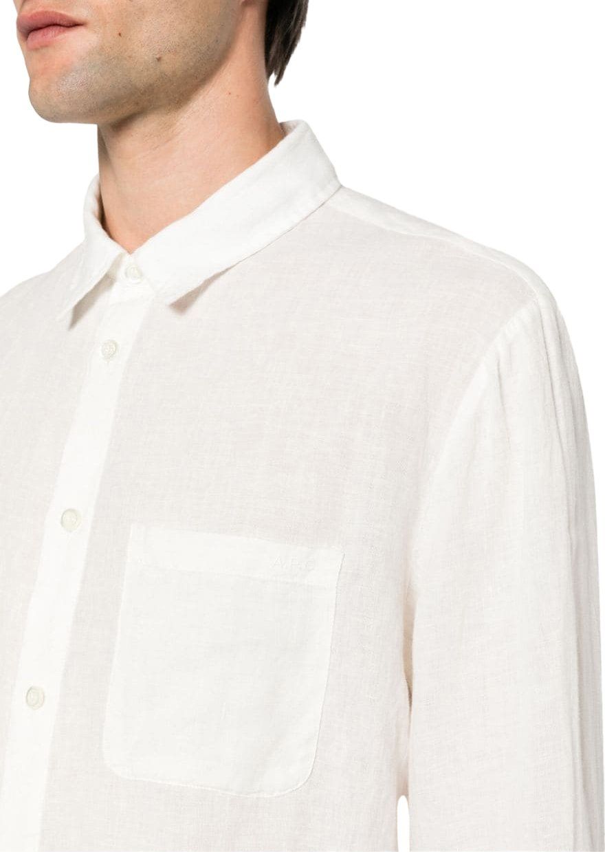 A.P.C. chemise cassel logo white Wit