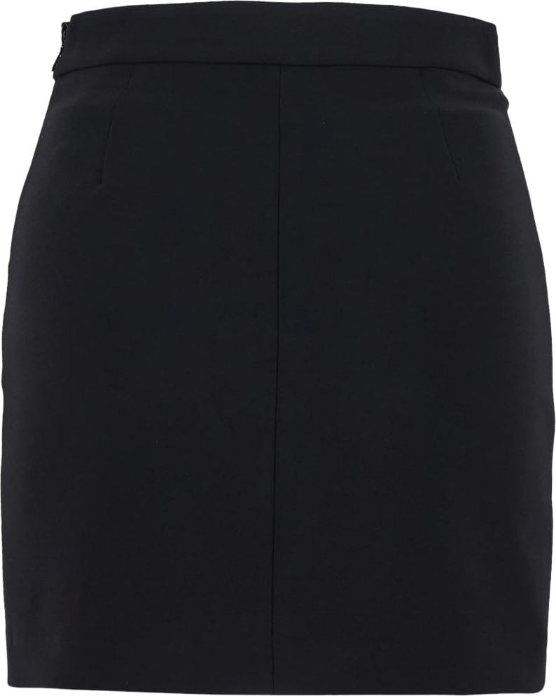 Elisabetta Franchi Black Mini Skirt Black Zwart