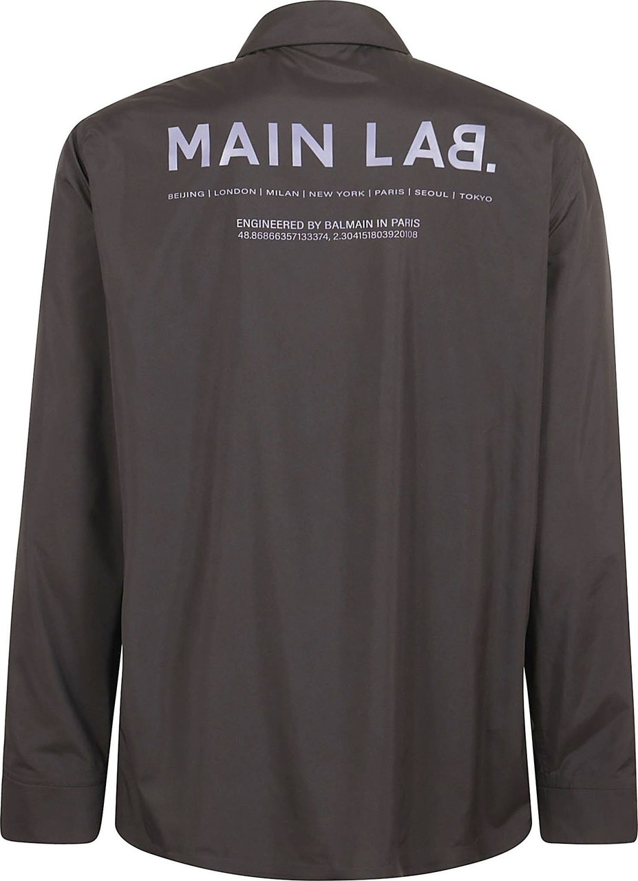 Balmain main lab recycled nylon shirt Zwart