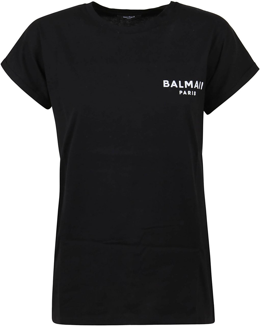 Balmain balmain flock detail tshirt Zwart