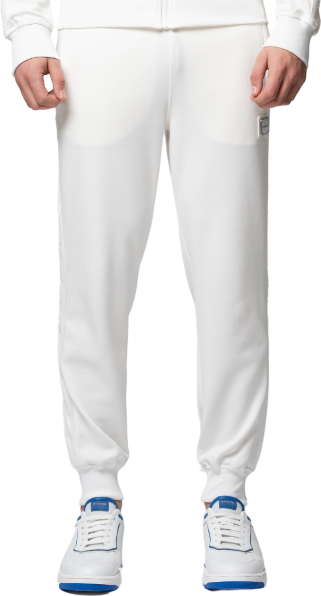 My Brand Mb Essential Pique White Trackpants Wit