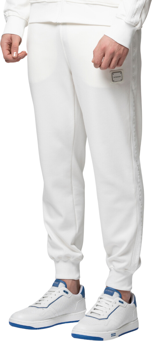 My Brand Mb Essential Pique White Trackpants Wit
