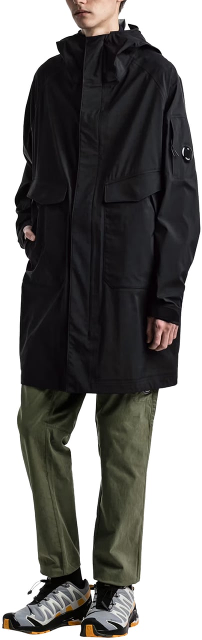 CP Company Gore-tex Infinium Parka Coat Zwart