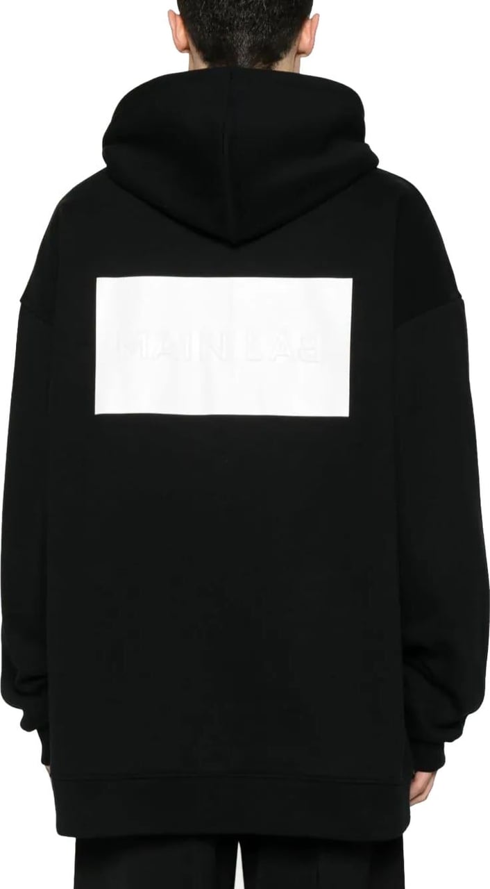 Balmain Main Lab zip-up hoodie Zwart