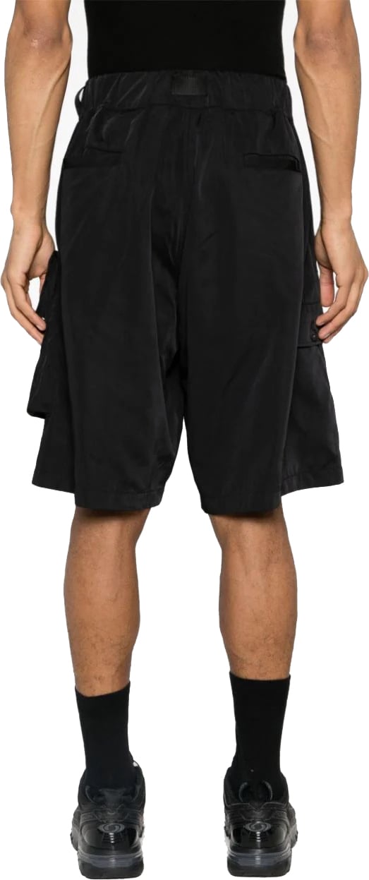 Y-3 slide-buckled cargo shorts Zwart