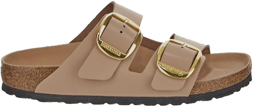 Birkenstock Slides "Arizona Big Buckle" Beige