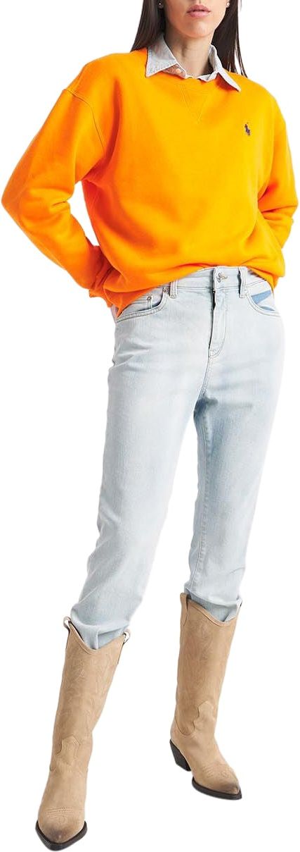 Ralph Lauren Sweatshirt with logo embroidery Oranje