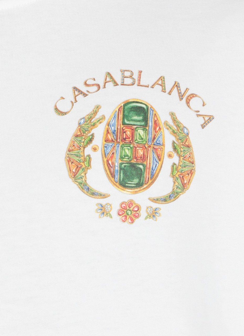 Casablanca T-shirts And Polos White Neutraal