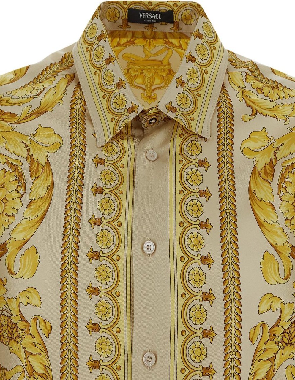 Versace Baroque Shirt Geel