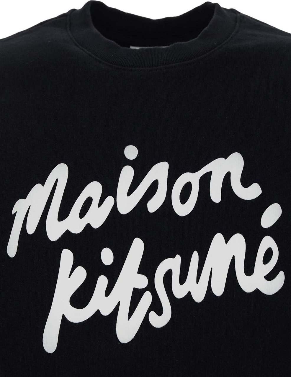 Maison Kitsuné Cotton Sweatshirt Zwart