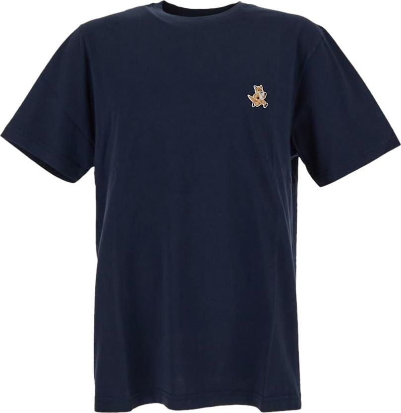Maison Kitsuné Cotton T-shirt Blauw