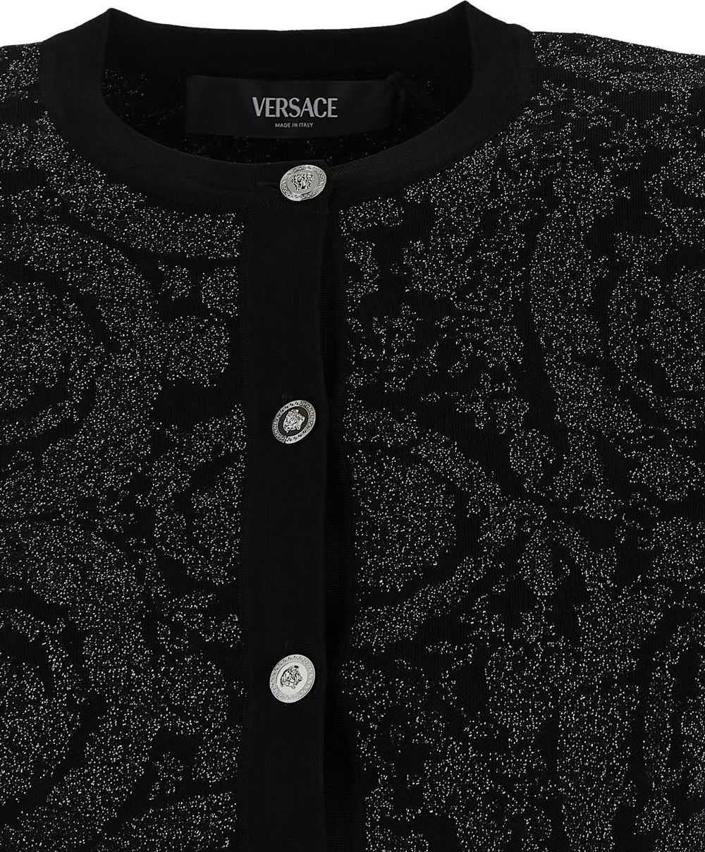 Versace Cropped Cardigan Zwart