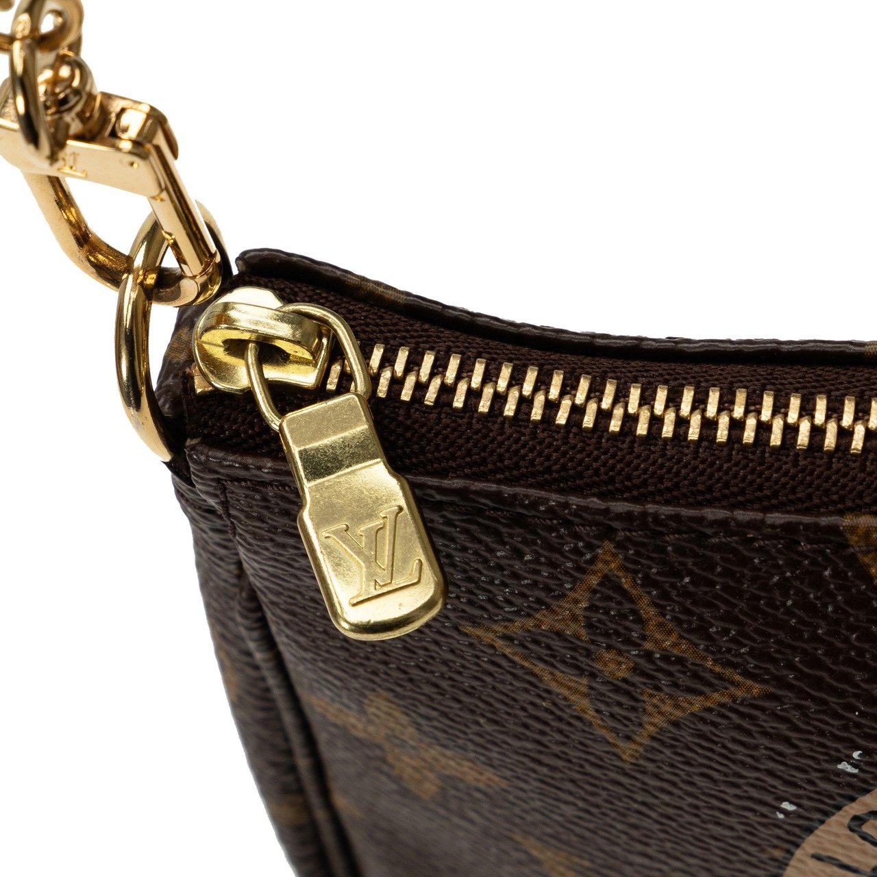 Louis Vuitton Monogram Trunks and Bags Mini Pochette Accessoires Bruin