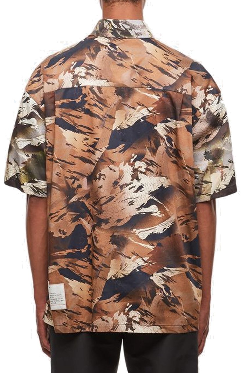 Heron Preston Heron Preston Camouflage Popline Shirt Groen