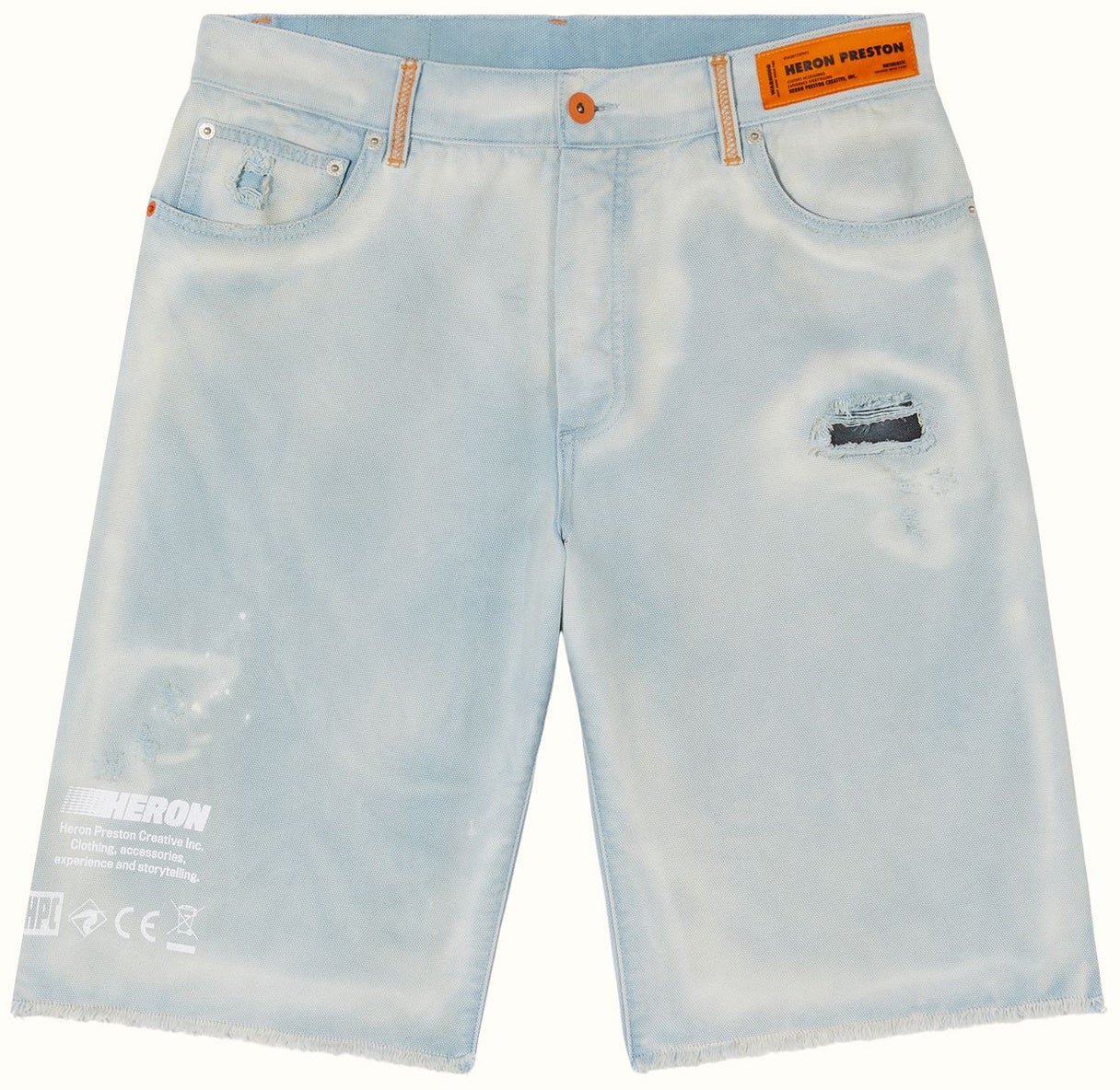 Heron Preston Heron Preston Denim Shorts Blauw